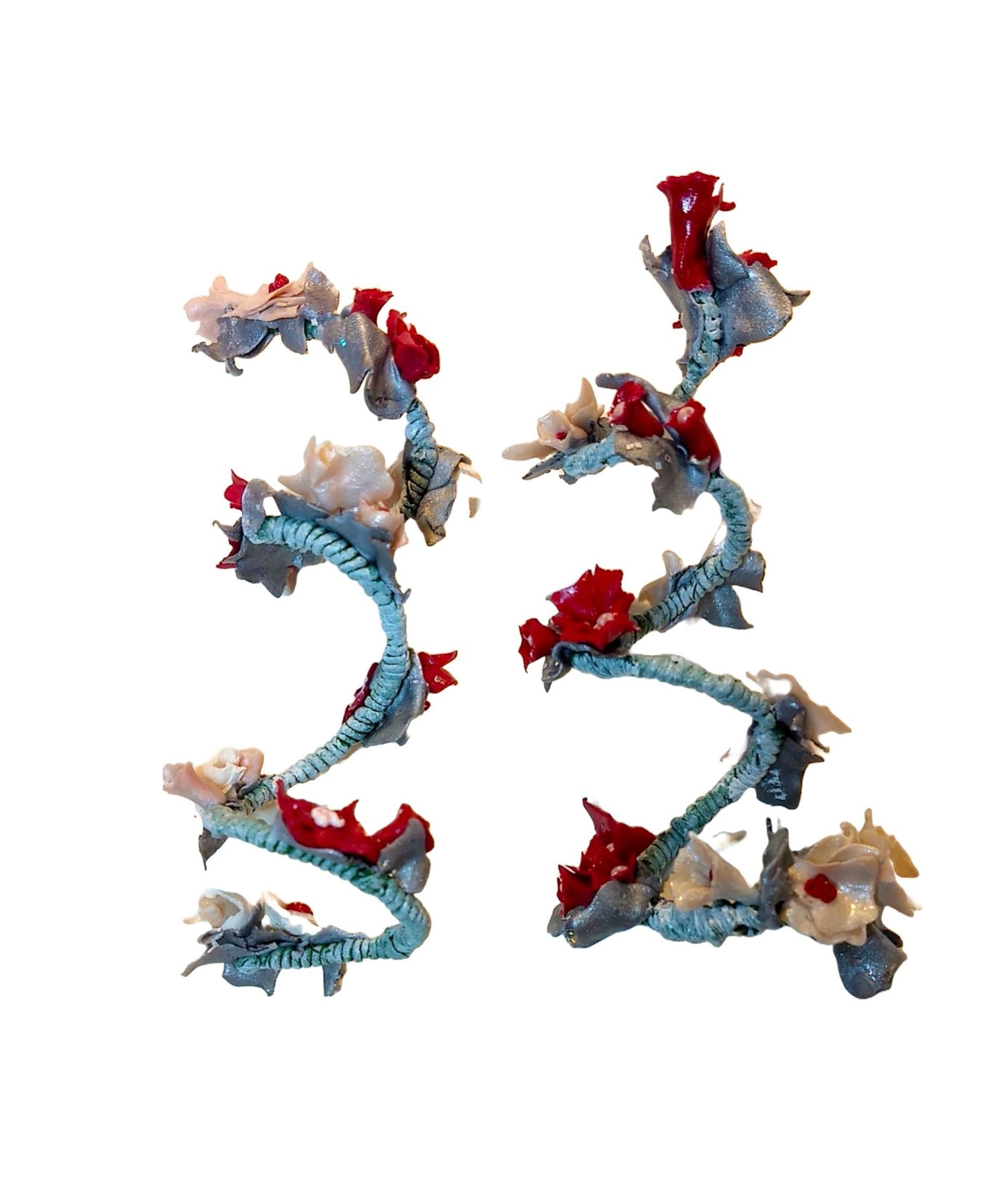 Colorful abstract floral number 22 design.