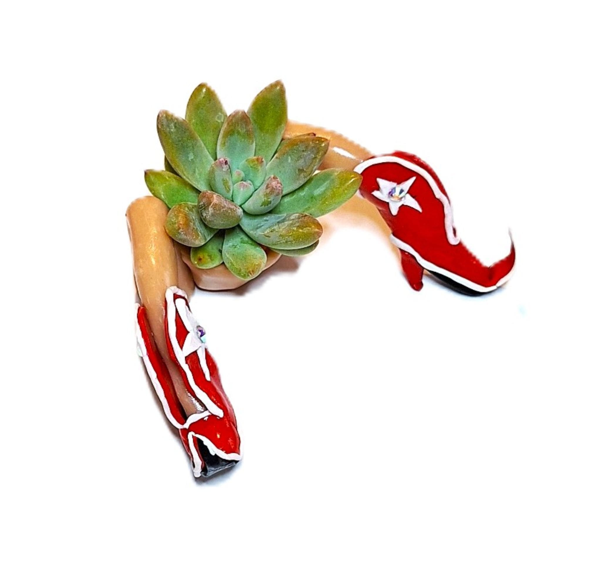 Southwest Whimsical Desk Planter with Succulent. - Image 5