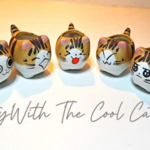 Tiger Kitties™ Mini Planter Set Cute Ceramic Pots with Tiger Design, Small Succulent Planters for Home, Office & Gift