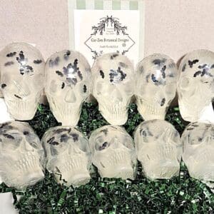 Gothic Halloween Skull & Bats Hand Soaps 10 Vegan, Unscented, Gluten Free